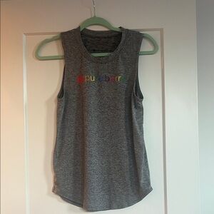Pure Barre rainbow pride tank top small